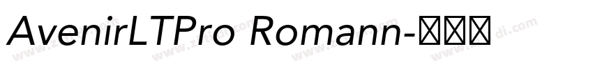 AvenirLTPro Romann字体转换